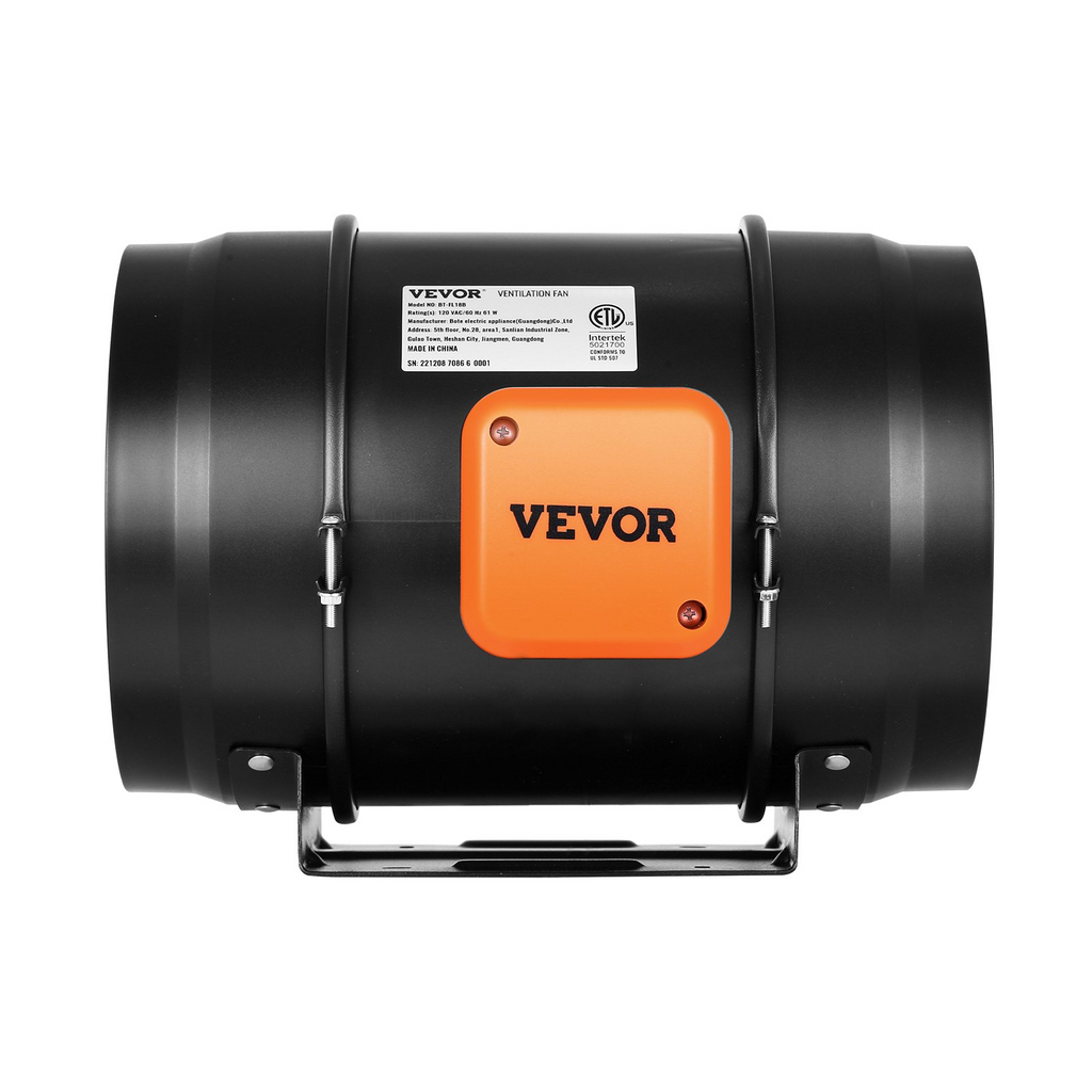 Kit de ventilador de escape para HVAC con conducto en línea VEVOR de 8 pulgadas