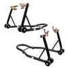 Soporte elevador para motocicleta 850 lb combinado delantero y trasero de horquilla