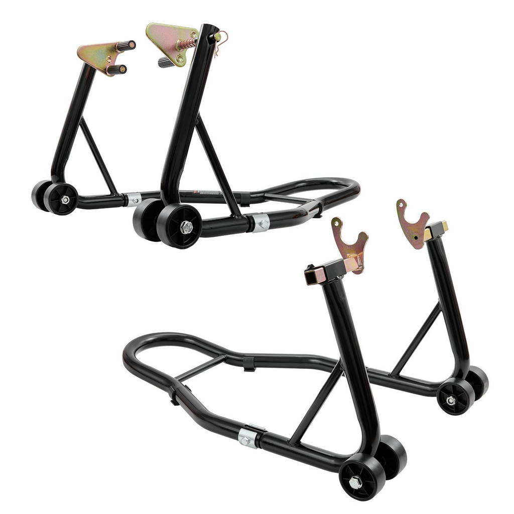 Soporte elevador para motocicleta 850 lb combinado delantero y trasero de horquilla
