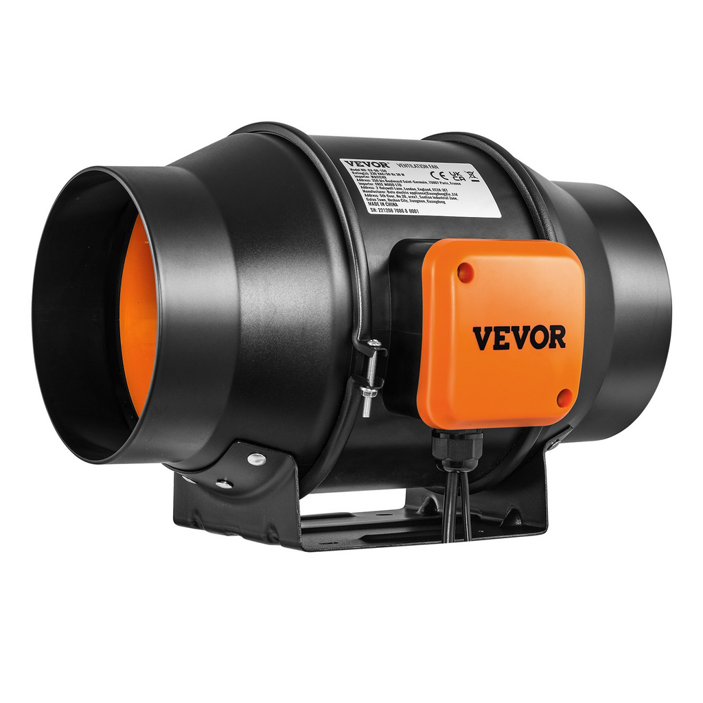 Kit de ventilador de escape para sistema de climatización VEVOR de 6 pulgadas con control de velocidad variable EC