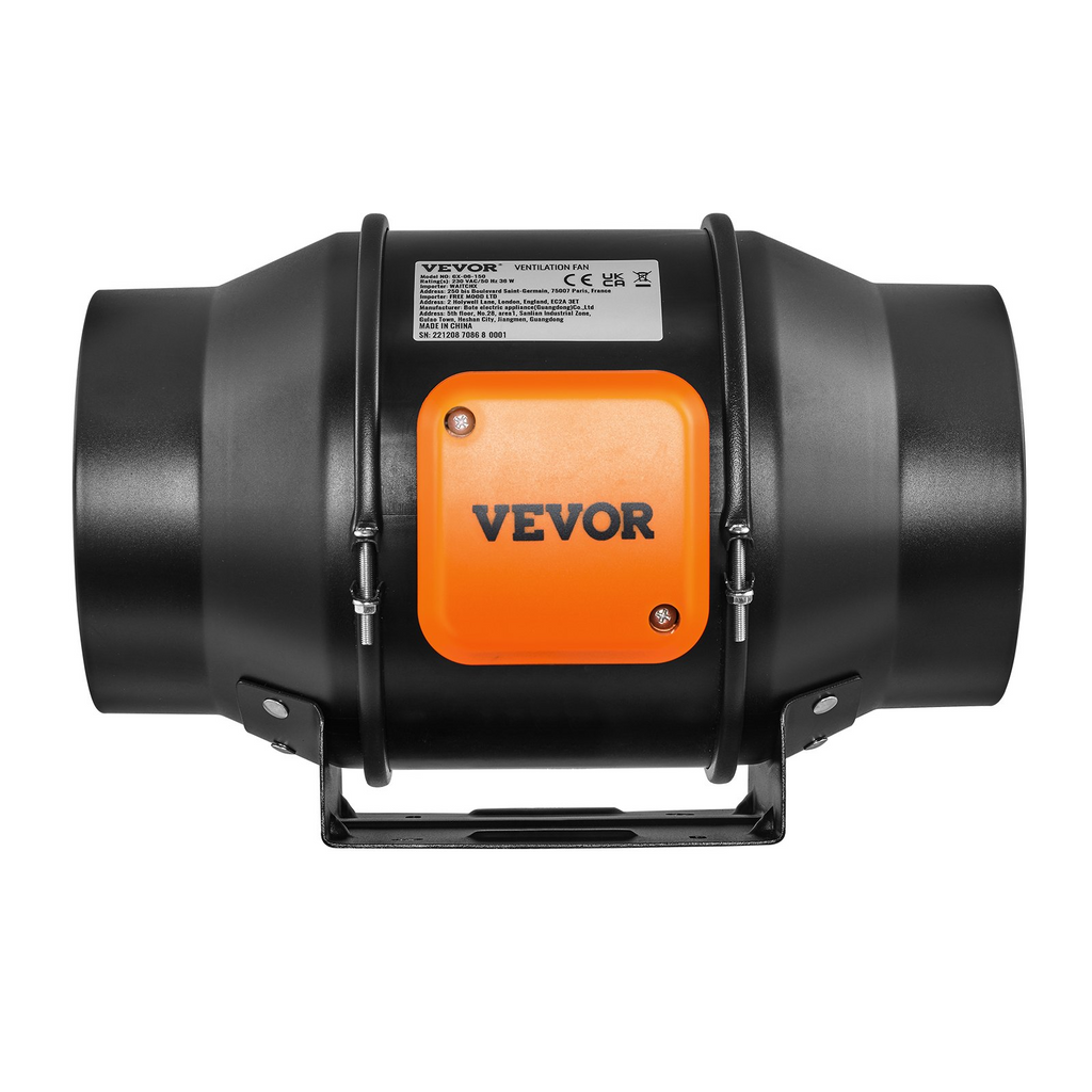 Kit de ventilador de escape para sistema de climatización VEVOR de 6 pulgadas con control de velocidad variable EC