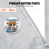Piezas y suministros para máquina de fabricación de botones VEVOR de 2,25" y 58 mm 500 juegos