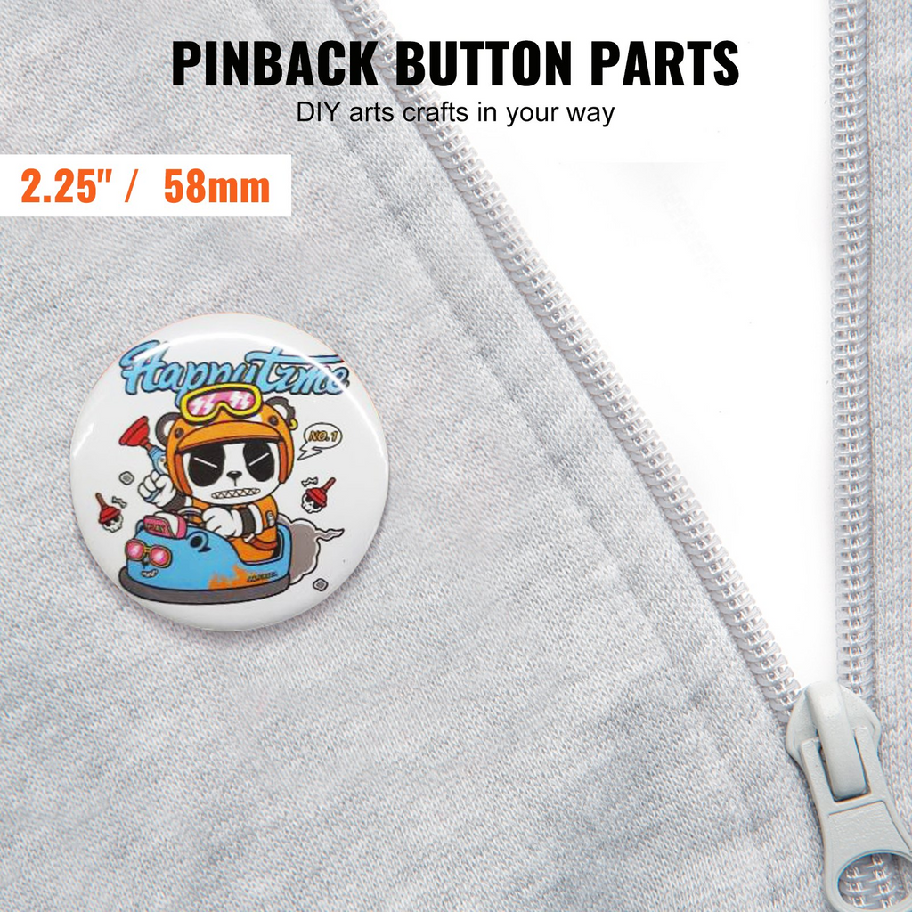 Piezas y suministros para máquina de fabricación de botones VEVOR de 2,25" y 58 mm 500 juegos