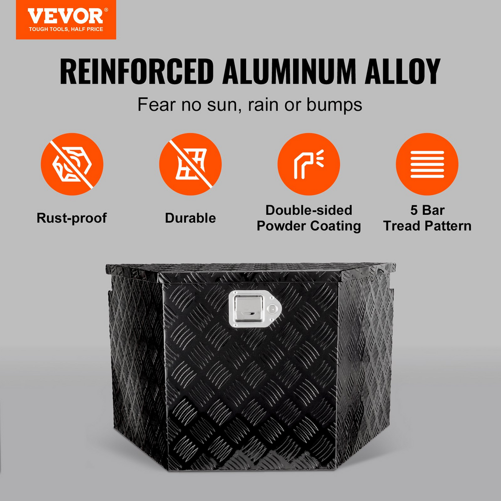 VEVOR Caja de lengüeta para remolque 39 "x 16.5" x 12 "