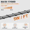 Cable calefactor autorregulable VEVOR de 5,5 m y 5 W/pie  120 V
