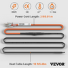 Cable calefactor autorregulable VEVOR de 5,5 m y 5 W/pie  120 V