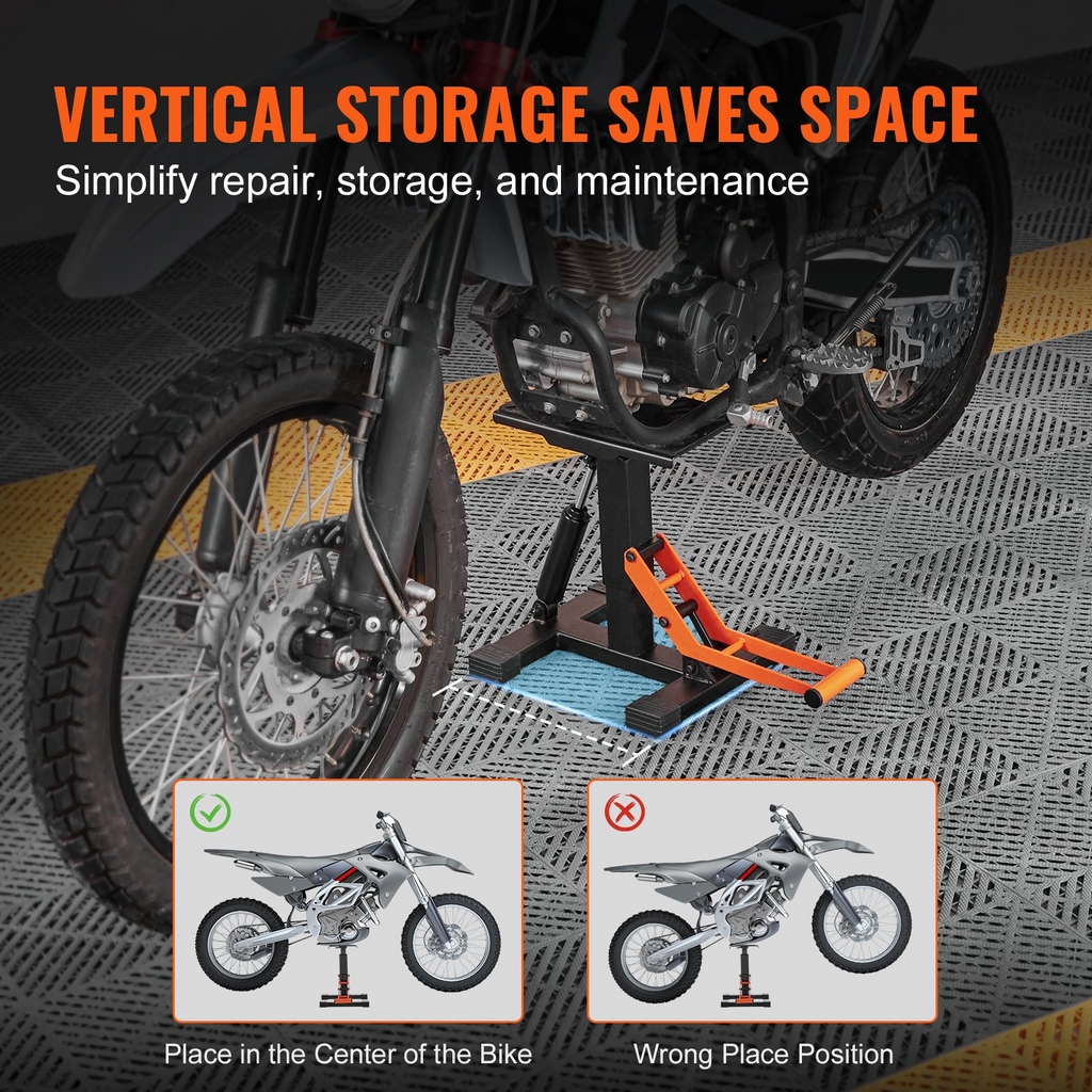 VEVOR - Soporte elevador para moto de cross con capacidad de 440 lb y funcionamiento hidráulico