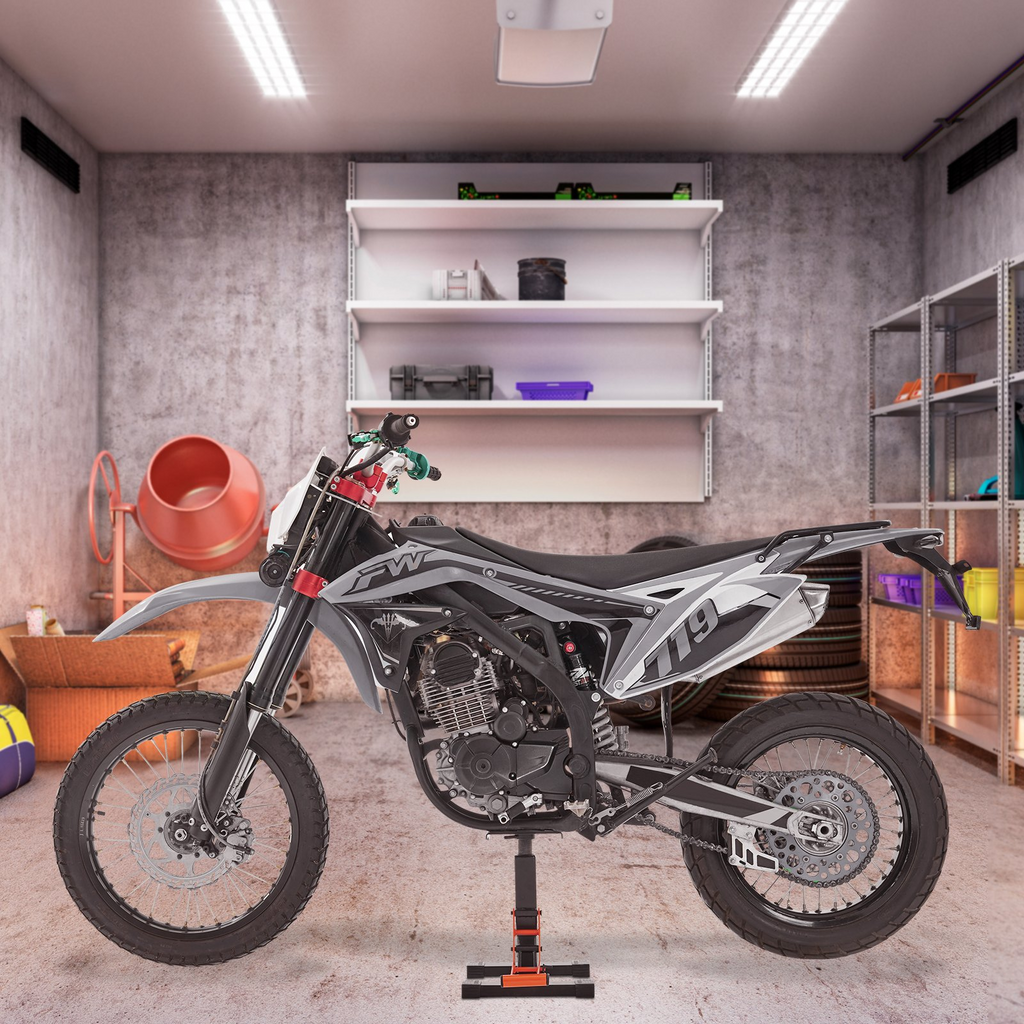 VEVOR - Soporte elevador para moto de cross con capacidad de 440 lb y funcionamiento hidráulico