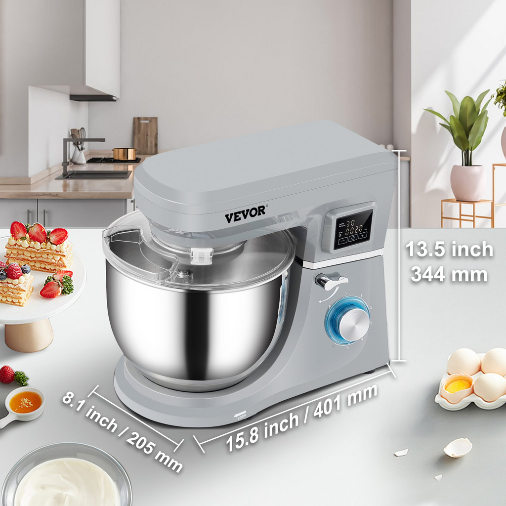 Batidora de pie VEVOR de 660 W con 6 velocidades