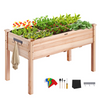 VEVOR - Macetero elevado de madera para jardín 120 x 57 x 76 cm