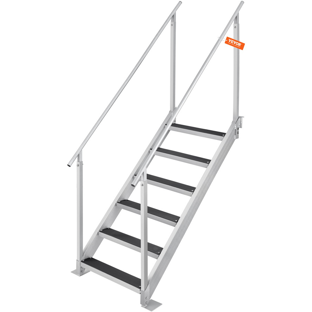 Escalera de muelle VEVOR altura ajustable de 43'' a 51'' capacidad de carga de 500 lb