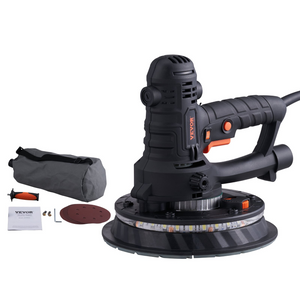 Lijadora de paneles de yeso VEVOR con motor de cepillo de 800 W velocidad variable de 1200 a 2300 RPM