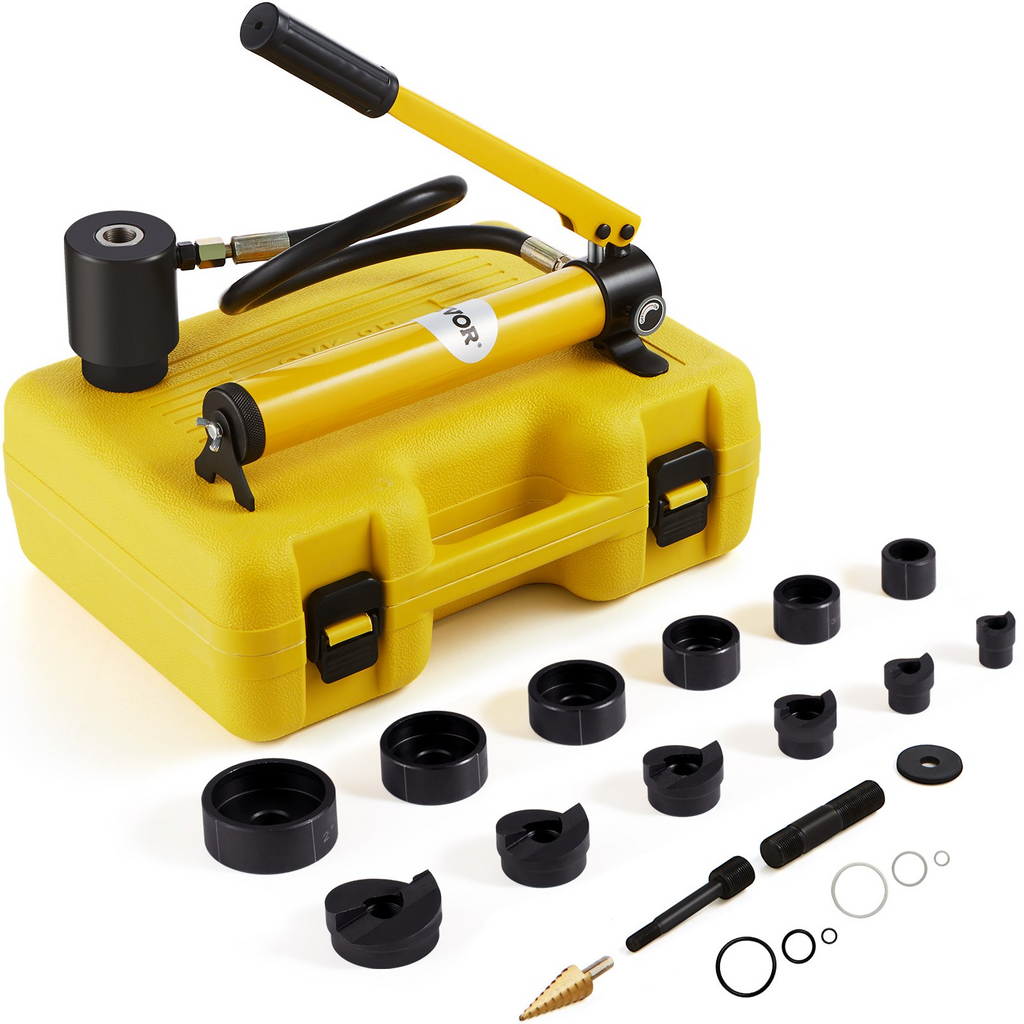 Kit de perforadora hidráulica de 10 toneladas con 6 troqueles