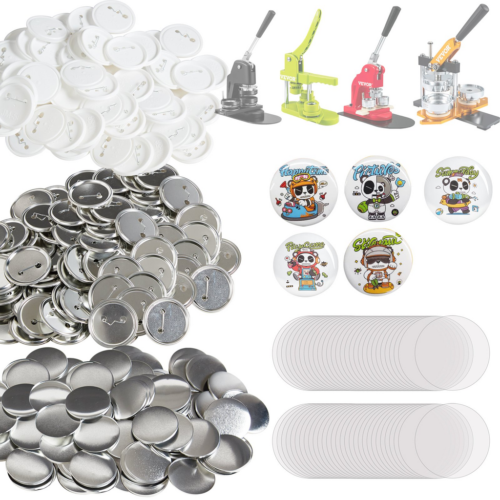 Piezas y suministros para máquina de fabricación de botones VEVOR de 2,25" y 58 mm 500 juegos
