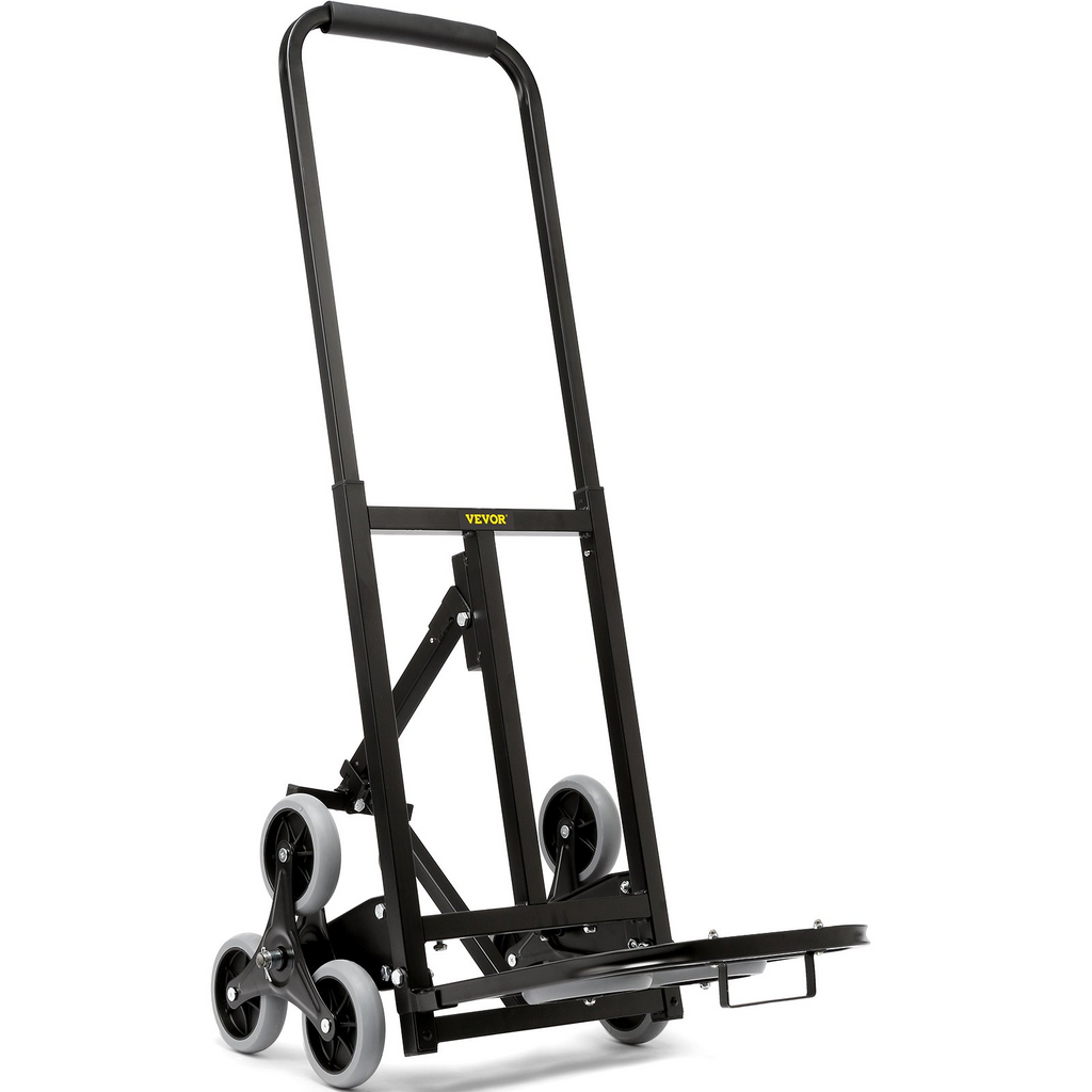 VEVOR Carretilla de mano para subir escaleras resistente con capacidad de carga de 375 libras  plegables para subir escaleras con manija ajustable
