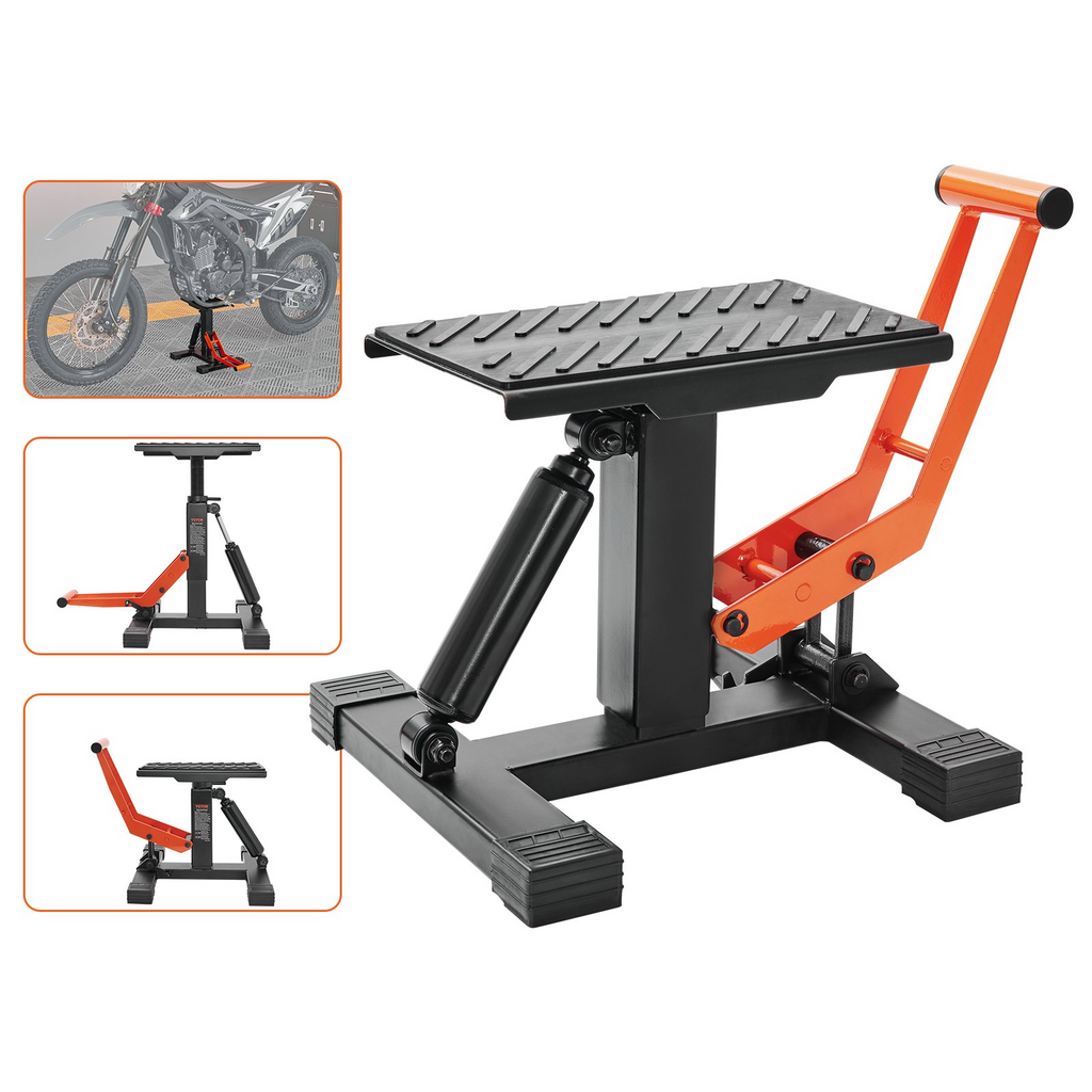 VEVOR - Soporte elevador para moto de cross con capacidad de 440 lb y funcionamiento hidráulico