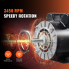 Motor de compresor de aire VEVOR de 3,7 HP 230 V y 17,2 amperios 3450 RPM marco de 56 eje con chaveta de 5/8" longitud de eje de 1,88"