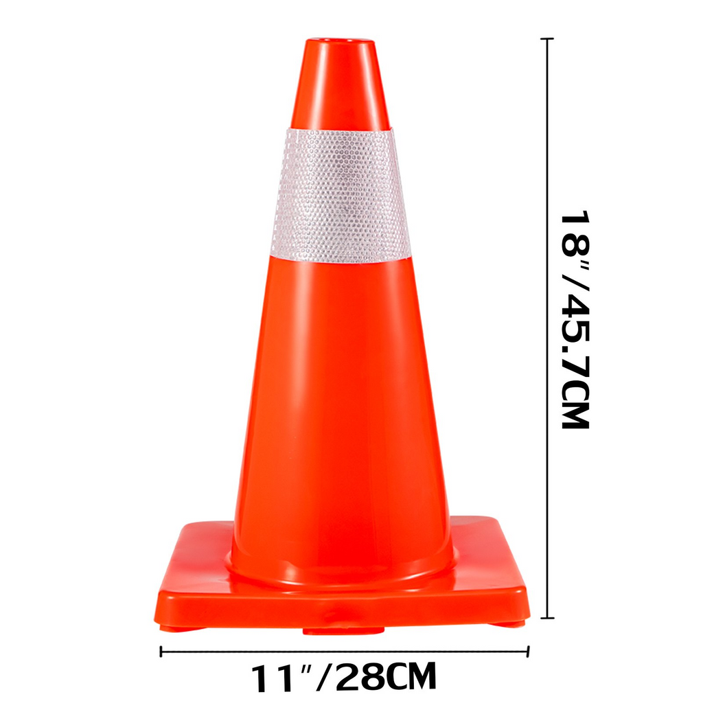 Conos de tráfico de 18" paquete de 20 conos de seguridad