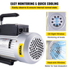 Bomba de vacío VEVOR 12CFM 1 HP Bomba de vacío de aire acondicionado de una etapa 110 V 5 PA Herramienta de aire HVAC de refrigerante JH2