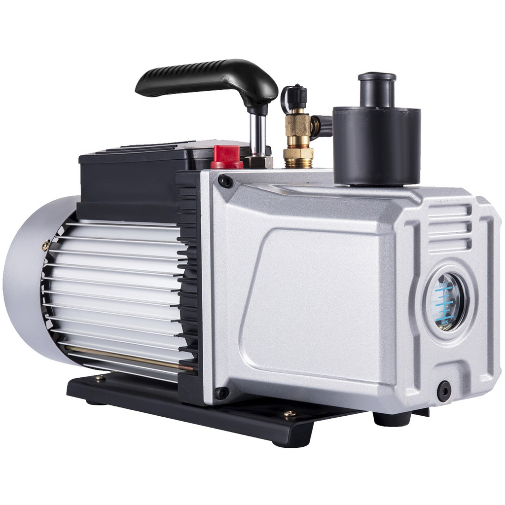 Bomba de vacío VEVOR 12CFM 1 HP Bomba de vacío de aire acondicionado de una etapa 110 V 5 PA Herramienta de aire HVAC de refrigerante JH2