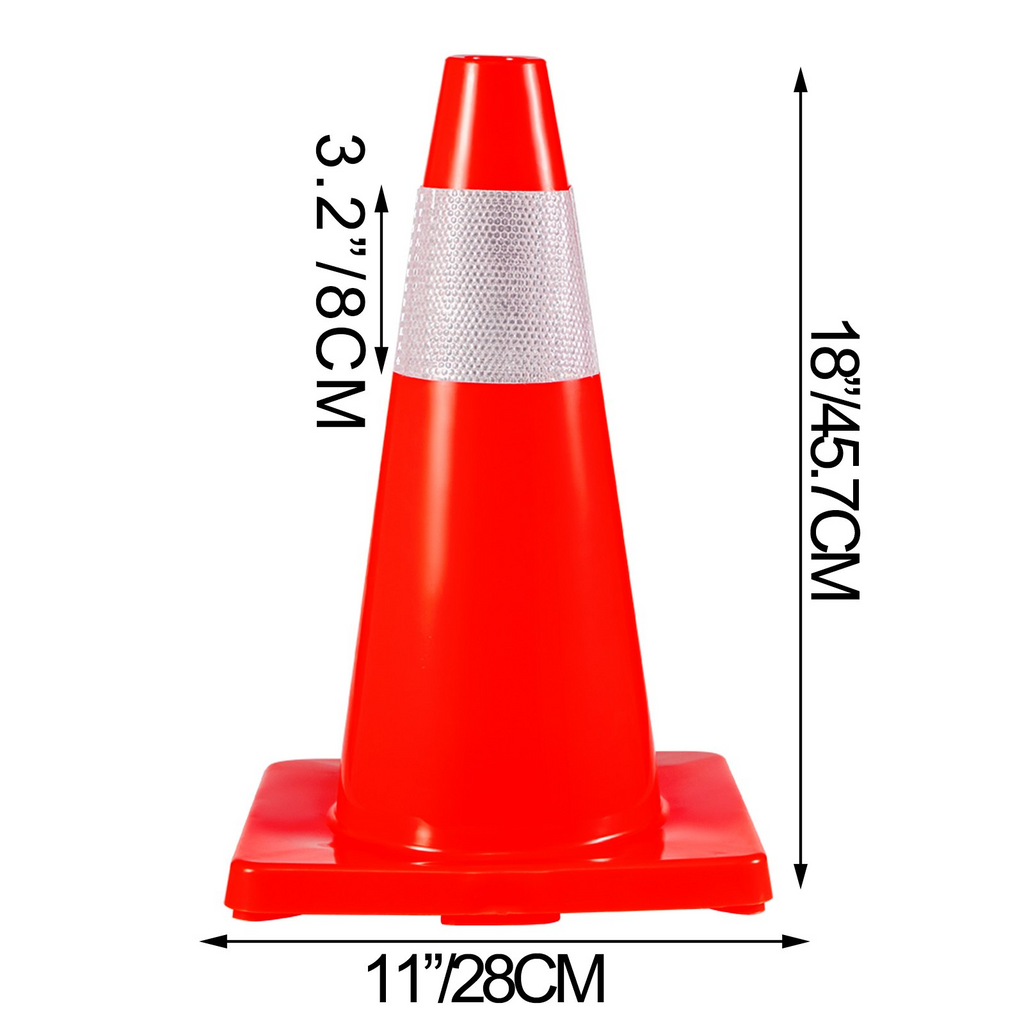 Conos de tráfico de 18" paquete de 12