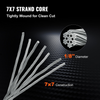 Barandilla de cable de acero inoxidable VEVOR 1/8 de 500 pies cable de acero inoxidable 316 de grado marino