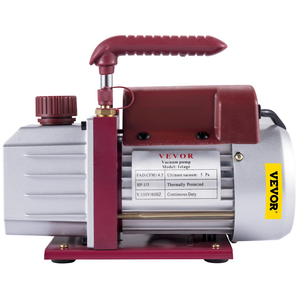 Bomba de vacío VEVOR Bomba de vacío de 4,5 CFM B 1/3 HP 5 PA