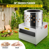 Desplumadora de pollos de acero inoxidable VEVOR de 20 pulgadas de diámetro 1500 W 275 R/min