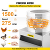 Desplumadora de pollos de acero inoxidable VEVOR de 20 pulgadas de diámetro 1500 W 275 R/min