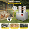 Desplumadora de pollos de acero inoxidable VEVOR de 20 pulgadas de diámetro 1500 W 275 R/min