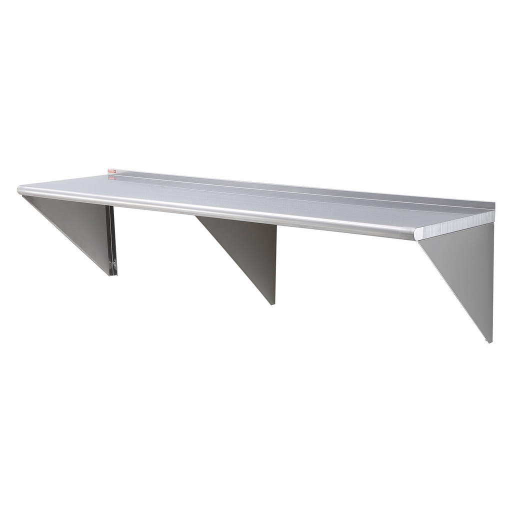 Estantería flotante de acero inoxidable VEVOR de 18" x 72" capacidad de carga de 500 lb