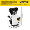 Alimentador de fresadora con eje X VEVOR par de 150 in-lb velocidad de rotación ajustable de 0 a 200 RPM de 120 V para fresadoras tipo rodilla Bridgeport con un diámetro de eje de 5/8"