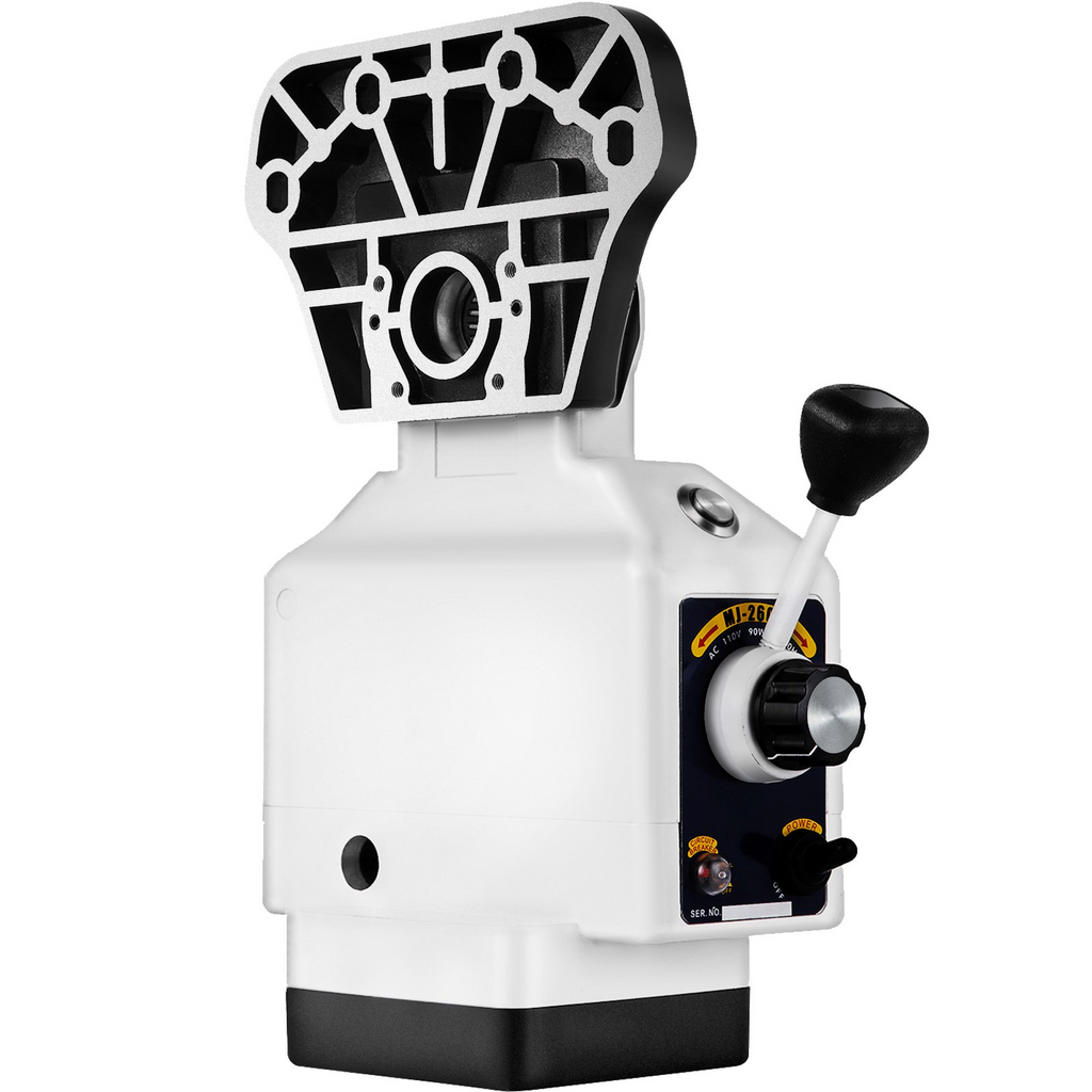 Alimentador de fresadora con eje X VEVOR par de 150 in-lb velocidad de rotación ajustable de 0 a 200 RPM de 120 V para fresadoras tipo rodilla Bridgeport con un diámetro de eje de 5/8"
