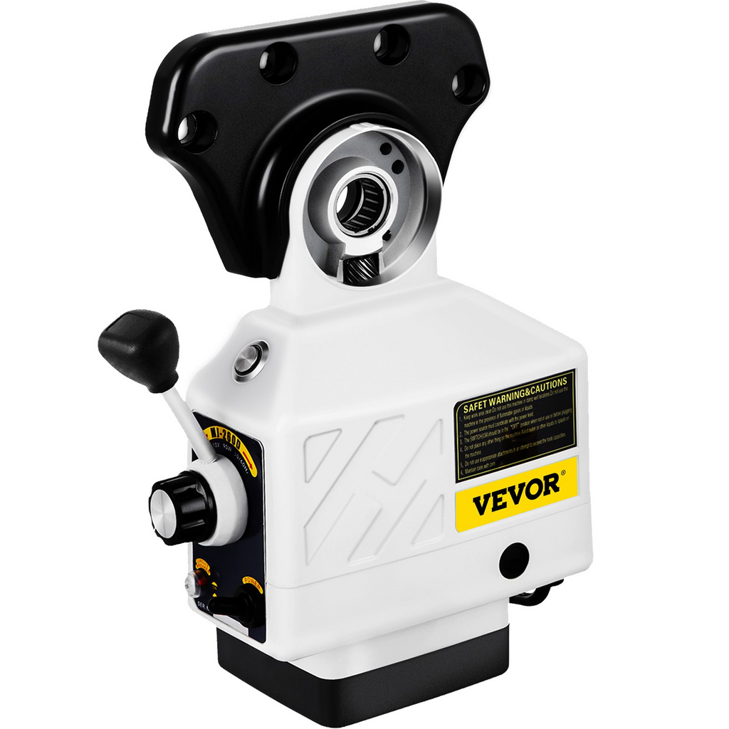 Alimentador de fresadora con eje X VEVOR par de 150 in-lb velocidad de rotación ajustable de 0 a 200 RPM de 120 V para fresadoras tipo rodilla Bridgeport con un diámetro de eje de 5/8"