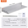 VEVOR Estantería flotante de acero inoxidable de 8,6" x 30" capacidad de carga de 44 lb (2 paquetes)