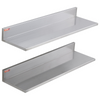 VEVOR Estantería flotante de acero inoxidable de 8,6" x 30" capacidad de carga de 44 lb (2 paquetes)