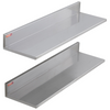VEVOR Estantería flotante de acero inoxidable de 8,6" x 30" capacidad de carga de 44 lb (2 paquetes)