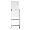 Pizarra blanca magnética rodante VEVOR, pizarra blanca móvil de doble cara de 24 x 48 pulgadas, tablero de borrado en seco de altura ajustable con ruedas.