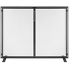 VEVOR Fireplace Screen 1 Panel with Door, Sturdy Iron Mesh Fireplace Screen, 38.98"(L) x30.7"(H) Spark Guard Cover, Simple Installation, Free Standing Fire Fence Grate for Living Room Home Decor Moder