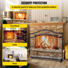 VEVOR Pantalla para chimenea 38 x 26,5 pulgadas resistente protector de chispas independiente de hierro con soporte malla metálica para manualidades