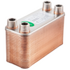 Intercambiador de calor VEVOR de 3" x 7,5" 40 placas  316L 3/4" MPT