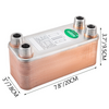 Intercambiador de calor VEVOR de 3" x 7,5" 30 placas
