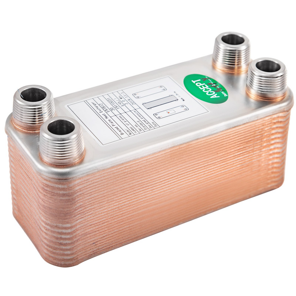 Intercambiador de calor VEVOR de 3" x 7,5" 30 placas