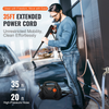 Hidrolavadora eléctrica VEVOR 2150 PSI 1,85 GPM manguera de 20 pies cable de 35 pies