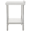 Mesa de preparación de acero inoxidable VEVOR 36 x 24 x 35 pulgadas capacidad de carga de 440 libras