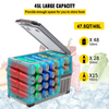 VEVOR Refrigerador portátil de 12 voltios 45 l (48 qt) de enfriamiento rápido con control por aplicación (-4 ℉ ~ 68 ℉)