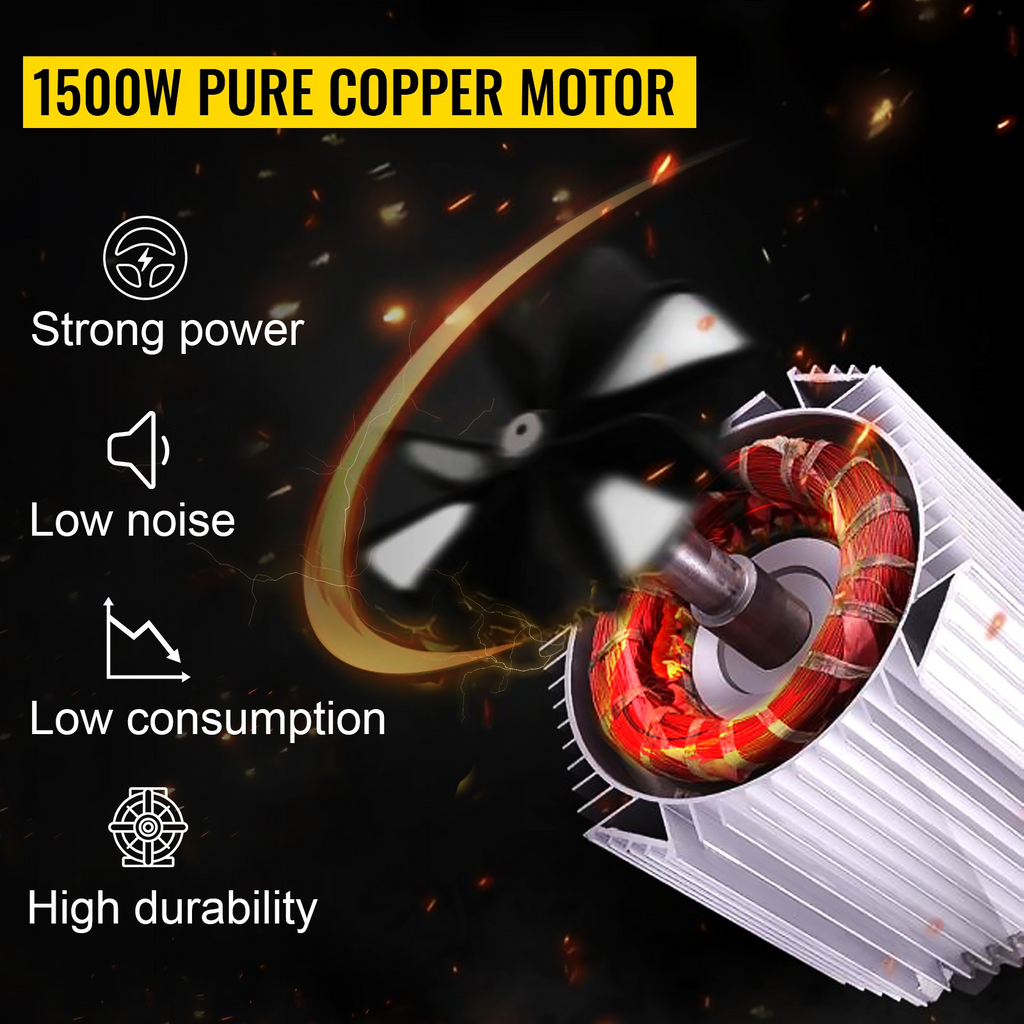 Polipasto eléctrico 3 en 1 VEVOR de 1100 libras de 1500 W y 110 V altura de elevación de 25 pies
