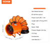 Miniatura del producto	 Ventilador portátil VEVOR, ventilador cilíndrico resistente de 8 pulgadas con manguera de conducto de 33 pies, soplador de escape de taller potente de 195 W 1070 CFM, soplador de uso industrial JH2