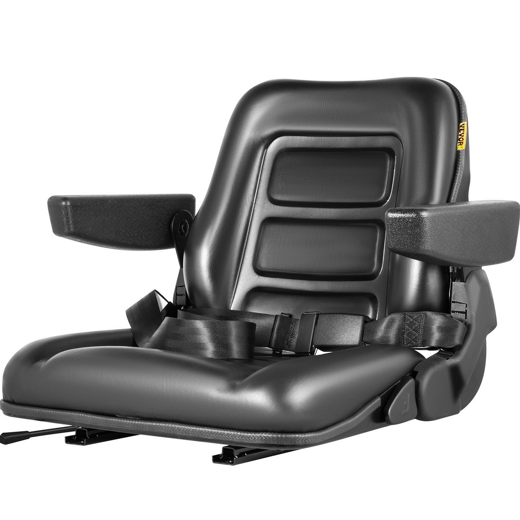 Asiento universal para carretilla elevadora VEVOR ajustable de 6"/150 mm