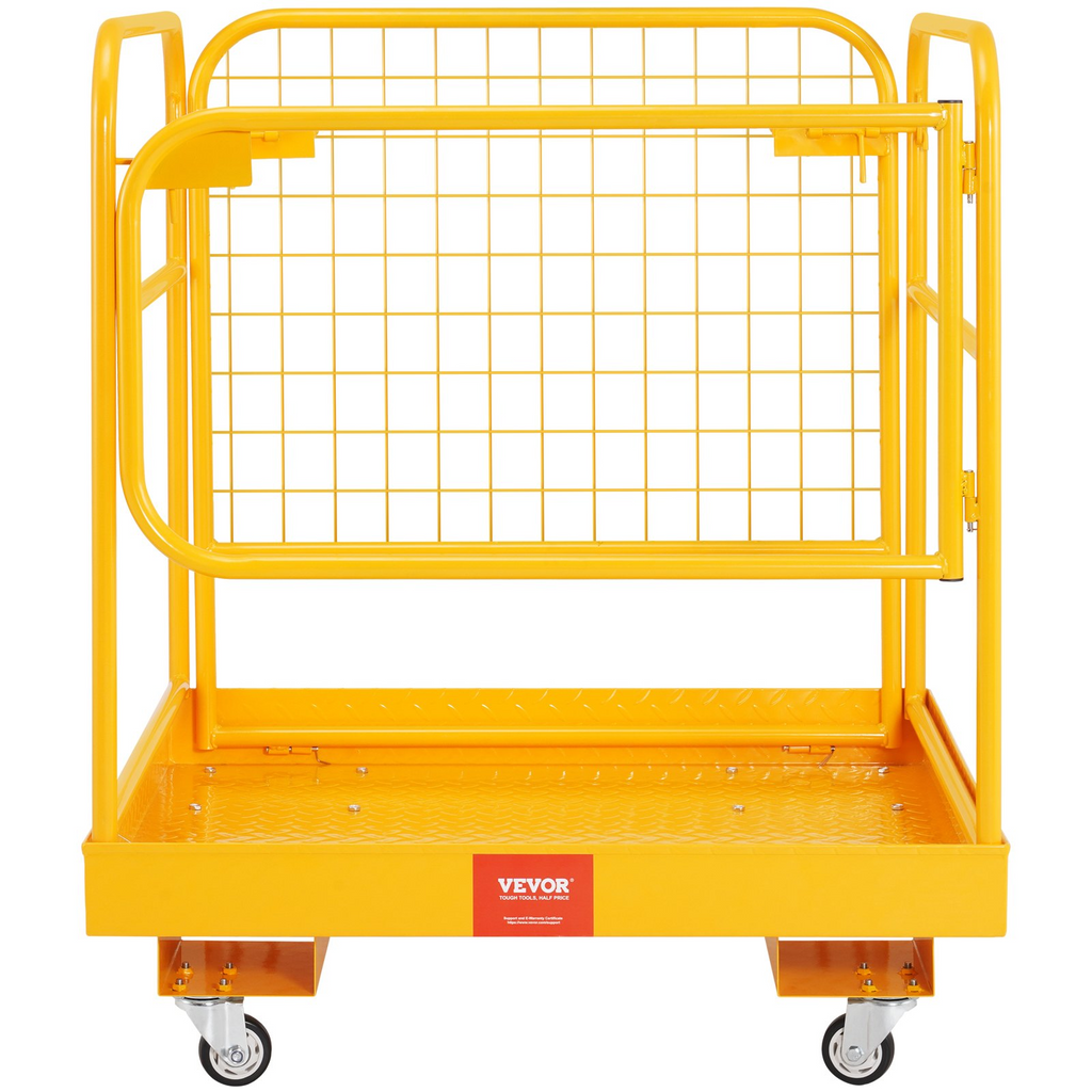 Jaula de seguridad para montacargas VEVOR capacidad de carga de 1200 libras de 36 x 36 pulgadas